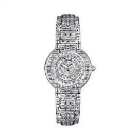 伯爵/Piaget 非凡珍品系列 石英机芯 18k白金镶钻 女表 G0A27019