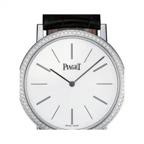 伯爵/Piaget ALTIPLANO系列 手动机械 18k白金镶钻 男表 G0A29125