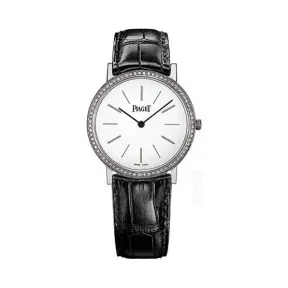 伯爵/Piaget ALTIPLANO系列 机械机芯 18k白金镶钻 女表 G0A29127