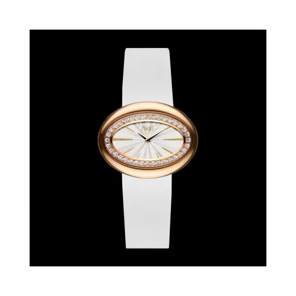 伯爵/Piaget LIMELIGHT系列 石英机芯 18k玫瑰金镶钻 女表 G0A32096