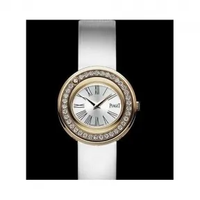 伯爵/Piaget 时来运转系列 石英机芯 18k玫瑰金镶钻 女表 G0A35088