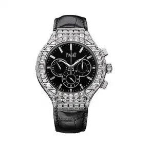 伯爵/Piaget 非凡珍品系列 自动机械 18k白金镶钻 男表 G0A35111