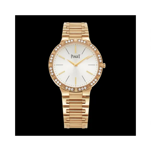 伯爵/Piaget 珠宝腕表系列 手动机械 18k玫瑰金镶钻 女表 G0A38056