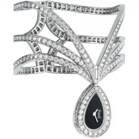 伯爵/Piaget 创意系列 石英机芯 白金镶钻 女表 G0A38201