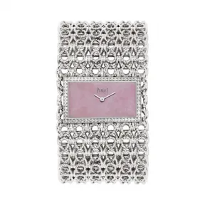 伯爵/Piaget 创意系列 石英机芯 18K白金表壳 女表 G0A38216