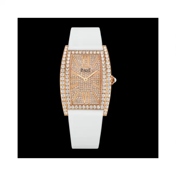 伯爵/Piaget LIMELIGHT系列 石英机芯 18k玫瑰金镶钻 女表 G0A39192