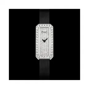 伯爵/Piaget LIMELIGHT系列 石英机芯 18k白金镶钻 女表 G0A39201