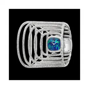 伯爵/Piaget 非凡珍品系列 石英机芯 18k白金镶钻 女表 G0A39223