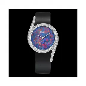 伯爵/Piaget LIMELIGHT系列 石英机芯 18k白金镶钻 女表 G0A40160