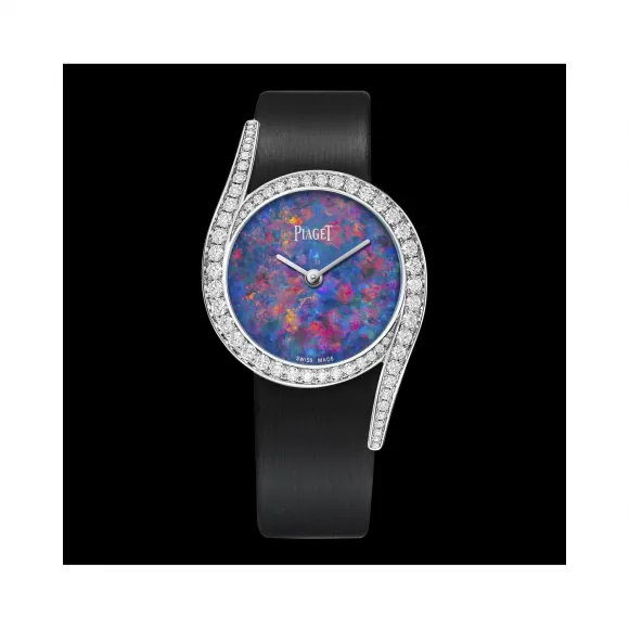 伯爵/Piaget LIMELIGHT系列 石英机芯 18k白金镶钻 女表 G0A40160