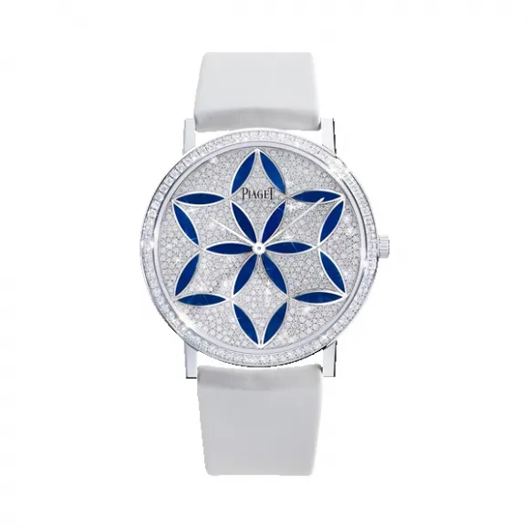 伯爵/Piaget ALTIPLANO系列 手动机械 18k白金镶钻 中性表 G0A40602