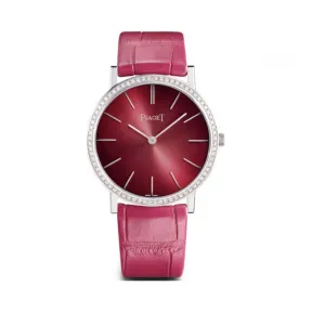 伯爵/Piaget ALTIPLANO系列 手动机械 18k白金镶钻 女表 G0A42100