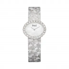 伯爵/Piaget 珠宝腕表系列 石英机芯 18k白金 女表 G0A43206