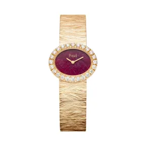 伯爵/Piaget 珠宝腕表系列 石英机芯 18k玫瑰金 女表 G0A43209
