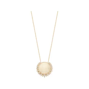 伯爵/Piaget 玫瑰金欧泊石钻石吊坠G33L1G00