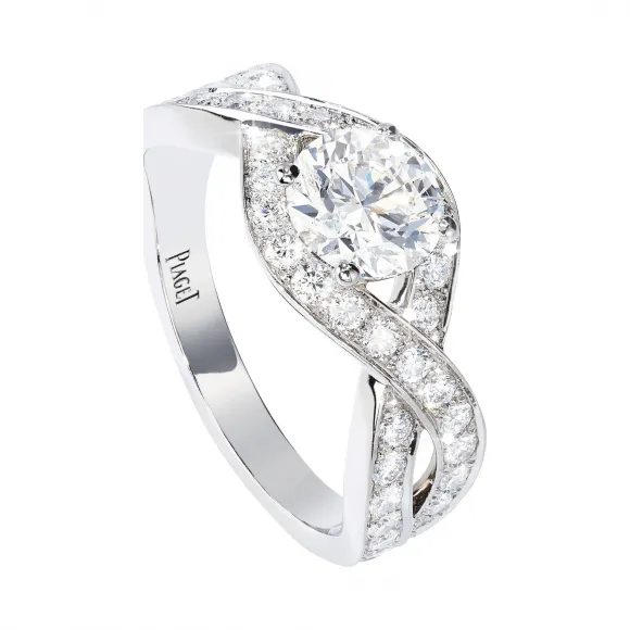 伯爵/Piaget 铂金 钻石 订婚戒指 - 婚礼珠宝 G34L4D00