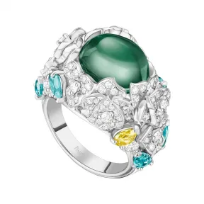 伯爵/Piaget 白金半宝石钻石戒指 - PIAGET伯爵G34UX500