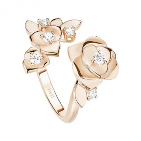 伯爵/Piaget rose系列 玫瑰金钻石戒指 奢华珠宝G34UX700