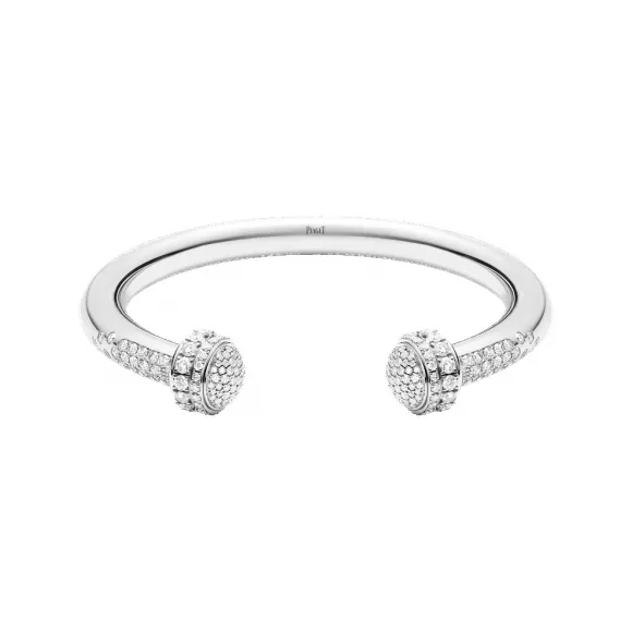 伯爵/Piaget 白金钻石开放式手镯-珠宝 G36PF200