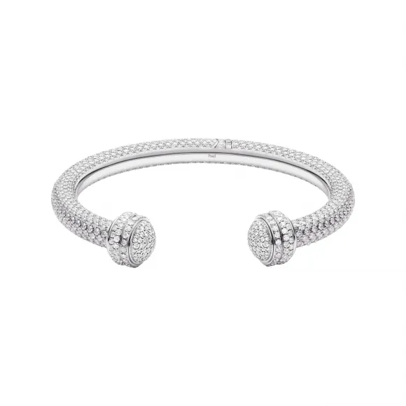 伯爵/Piaget 白金钻石开放式手镯-珠宝 G36PV600