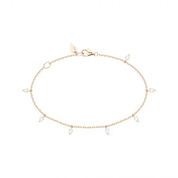 伯爵/Piaget 玫瑰金钻石手链 - 高级珠宝 G36R0800