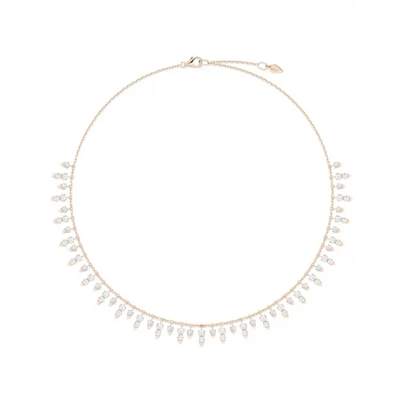 伯爵/Piaget 玫瑰金钻石项链 - 高级珠宝 G37R0600