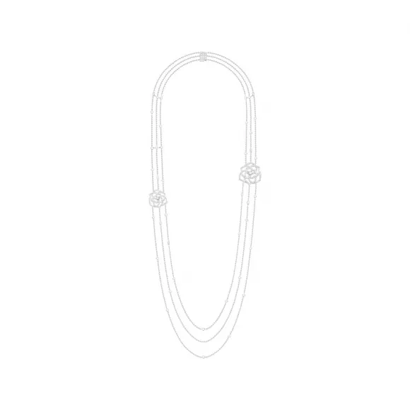 伯爵/Piaget 白金钻石长项链 - 高级珠宝 G37UB200
