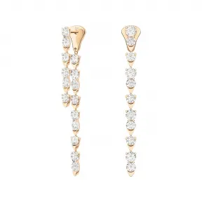 伯爵/Piaget 玫瑰金钻石耳环 - 高级珠宝 G38R3100