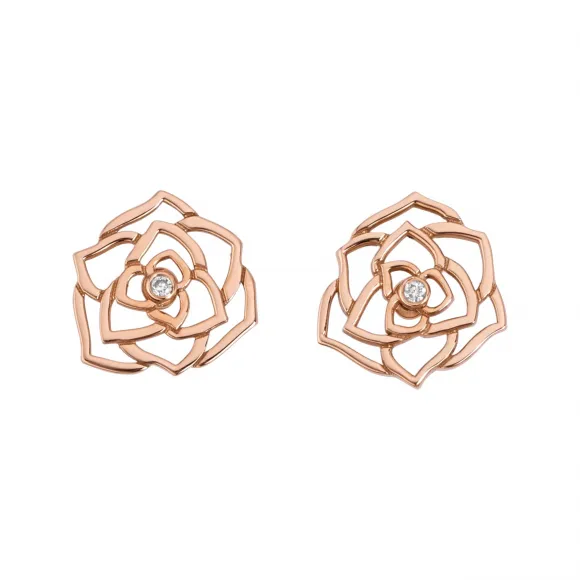 伯爵/Piaget 玫瑰金钻石耳环-珠宝 G38U0069