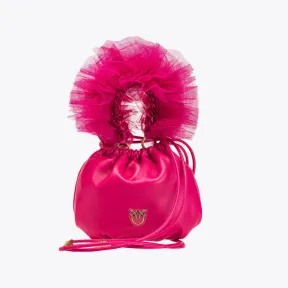 品高/Pinko 薄纱手柄纳帕皮革迷你手袋 100192A0F2N17Q