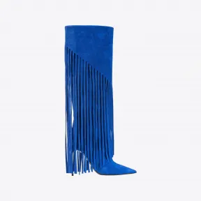 品高/Pinko 流苏绒面革靴子 100572A0N8F99