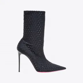 品蔻/Pinko 水钻装饰针织短靴 101145A0UXZ99