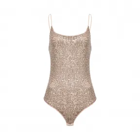 品高/Pinko 明暗变化效果全体亮片连体衣 1C10BA-8185HH5