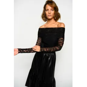 品高/Pinko 弹力蕾丝连体衣 1G159B-7585Z99