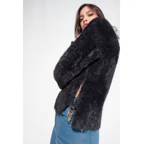 品蔻/Pinko 细罗纹毛绒套衫 1G17Z9A02ZZ99