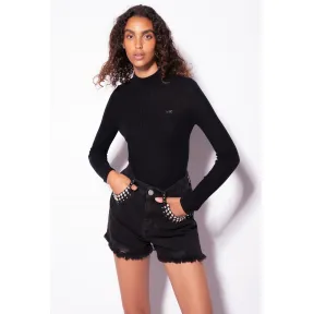 品蔻/Pinko 细罗纹樽领针织衫 1G181TA02TZ99