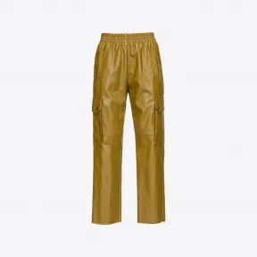 品蔻/Pinko 皮革效果工装裤 1G18DLY6W7V66