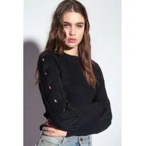 品蔻/Pinko 绞花纹长袖套衫 1G18GLA05ZZ99