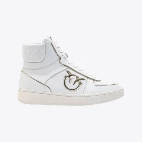 品蔻/Pinko 皮革高帮篮球鞋 1H210RY84VZH1