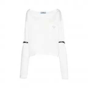 普拉达/Prada 平纹针织长袖衫 134619-1XBH-F0009