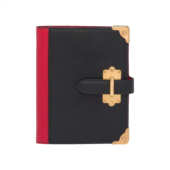 普拉达/Prada Prada Cahier 皮革口袋笔记本 1AZ002-2EJB-F0D9A
