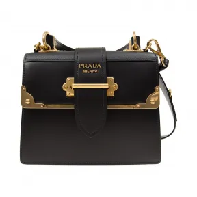 普拉达/Prada  黑色 牛皮 斜跨包 1BA136-2BB0-F0002