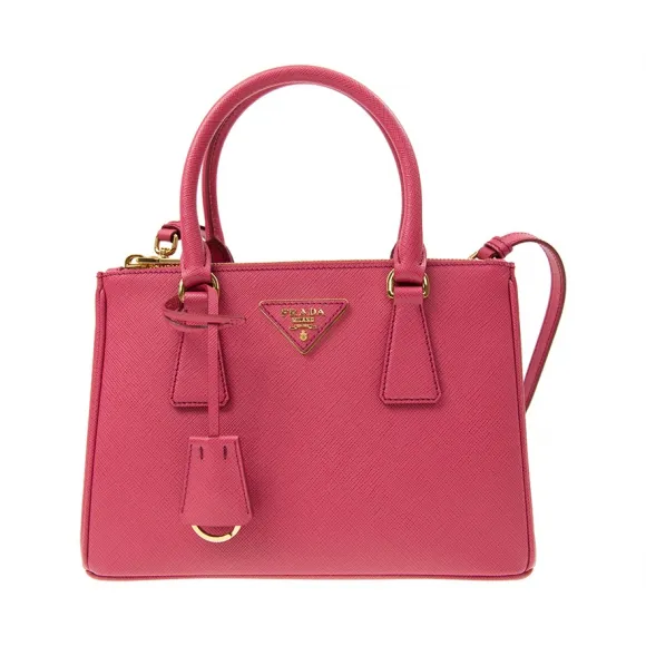 普拉达/Prada  粉红色 牛皮 手提包 1BA896-NZV-F0505