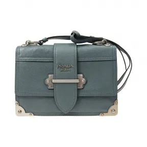 普拉达/Prada  灰色 牛皮 斜跨包 1BD094-PEO-F0WC6