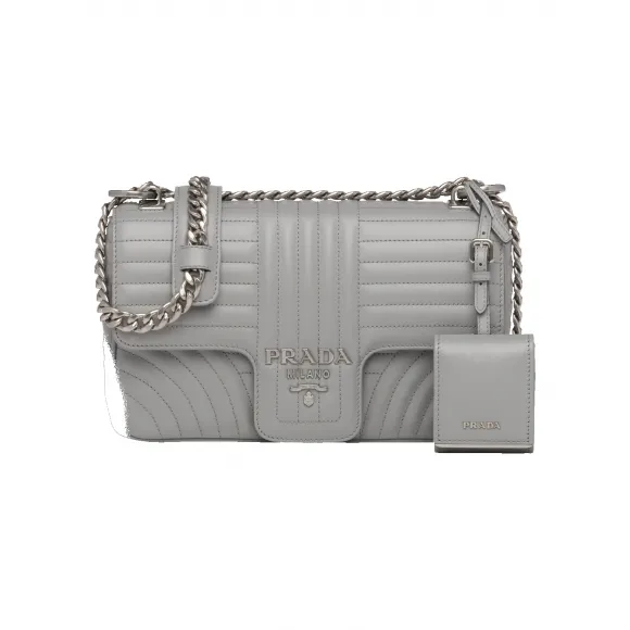 普拉达/Prada Prada Diagramme 中号皮革单肩包 1BD108-2D91-F0LV4