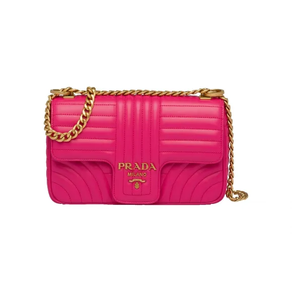 普拉达/Prada Prada Diagramme 中号皮革单肩包 1BD108-2D91-F0YQO