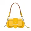 普拉达/Prada 日光黄色/干邑色  皮包 1BD168 2CD2 F0XUU