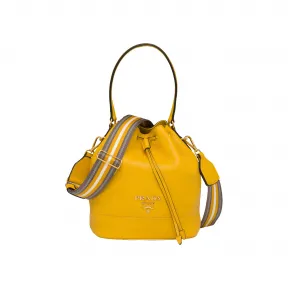 普拉达/Prada 皮革水桶包 1BE018-2BBE-F065Y-V-NOM