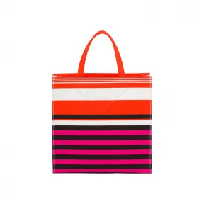 普拉达/Prada 中号条纹钻头托特包 1BG391-2DZA-F02RW-V-NRO