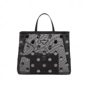 普拉达/Prada 波尔卡圆点亮片托特包 1BG416-2DZ9-F0002-V-OOO